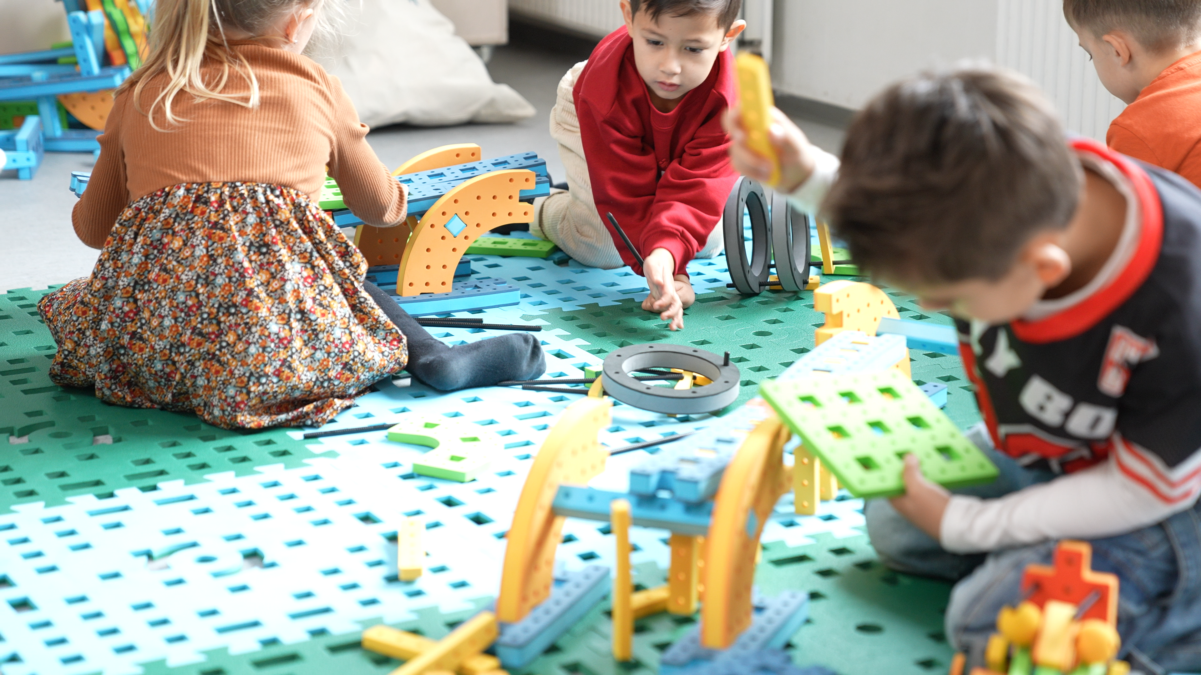  A group-built BAKOBA structure showing how physical, social, and creative development merge in one activity.